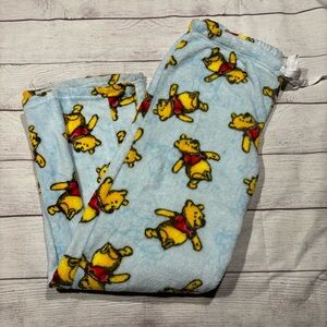 Disney Light Blue Winnie the Pooh Pajama Pants Sz Large